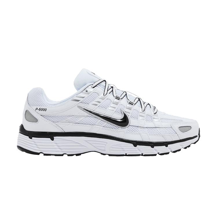 

Nike P-6000 White Metallic Silver Black 40