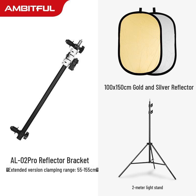 8 Zhi Jie AL-02Pro Photography Reflector Stand with Crossbar Arm and Sunshade Fixing Bracket