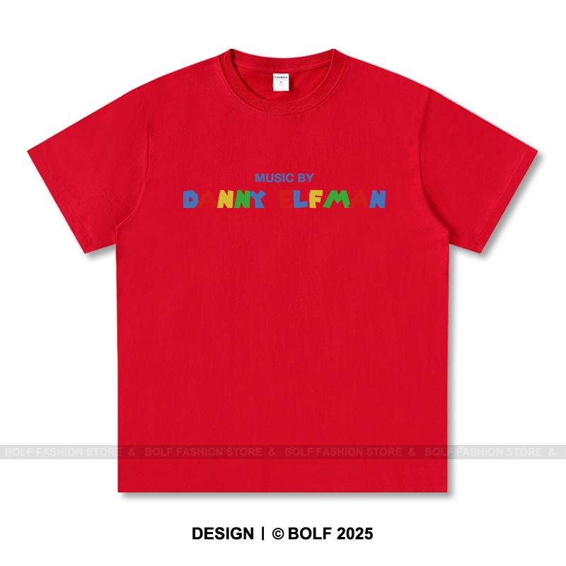 Women's Music By Danny Elfman Printed T-Shirt 100% Cotton Oversized Graphic Tees for Men Summer Tops Film Score Streetwear