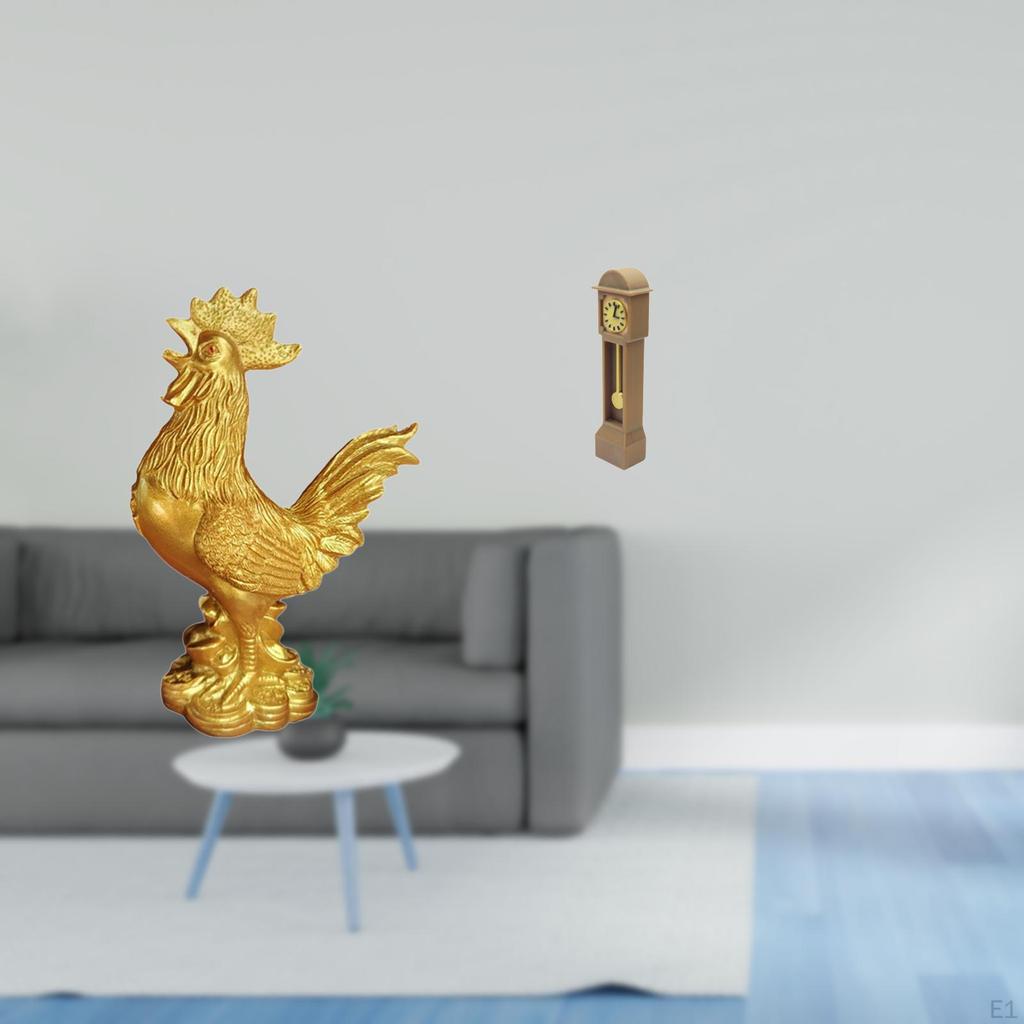 Feng Shui Sculpture Miniature Grandfather Clock Decor for Birthday Anniversaries Housewarming Living