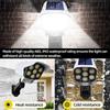 Solar Light Motion Sensor Security Dummy Camera Wireless Outdoor Flood Light IP65 Waterproof 77 LED Lamp 3 Mode for Home Garden