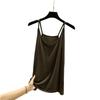 Modal Ice Silk Slimming Camisole for Women - Small, Sexy, Round Neck Tank Top Innerwear