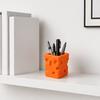 3D-printet Ost Penneholder, Smeltende Osteterning Blyant Opbevaringsbeholder, Makeuppensel Papirvarer Organizer Boks til Hjemmekontor Skrivebord