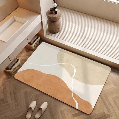 Bathroom Floor Mat Door Dirt-Resistant Bathroom Floor Mat Water-Absorbing Quick-Drying Non-Slip Diatom Mud Floor Mat Diatom Mud