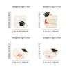 4 Styles Happy Graduation Season Theme Enamel Brooches Mortarboard Diploma I Did It Pattern Golden Pins For Student Badge Gift