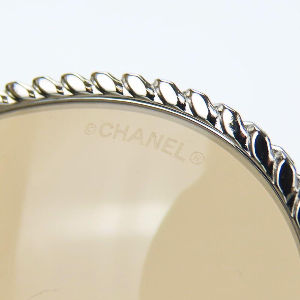 Used CHANEL Sunglasses 4242 Pantoshape Metal Brown Silver Chain