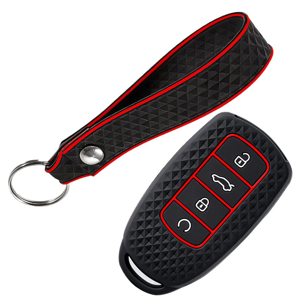 2 PCS Silicone Car Key Case Cover for Chery Jaecoo J7 J8 7 Phev 2026 2026 2026 Protection Key Bag Set Keychain Car Accessories