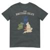 British Isles Sea Ireland Scotland Wales England Map Coins Tshirt