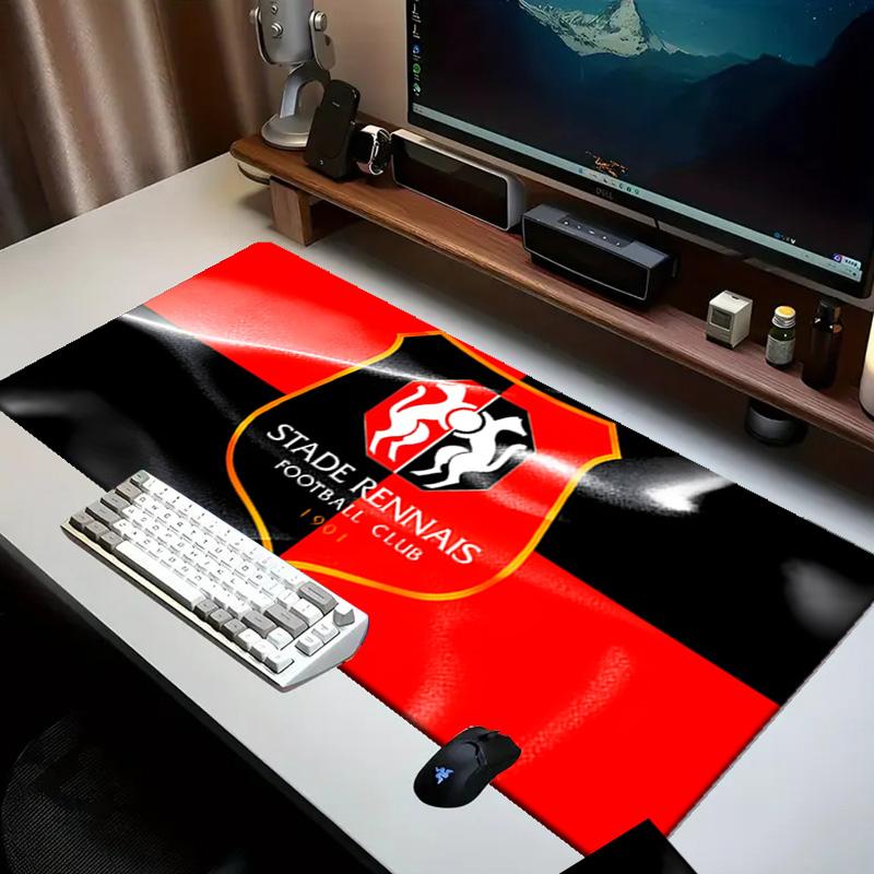 Stade Fc Emblem Mouse Pad Office Desk Mat, Gaming Mouse Pad Mousepad, Keyboard pad,Heavy-Duty Non-Slip Rubber Backing, Gift