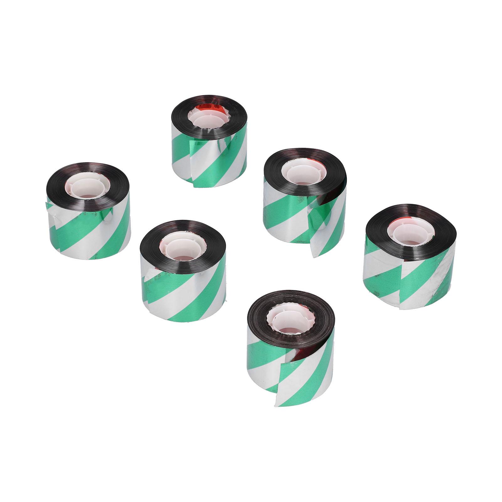 

6PCS Bird Deterrent Reflective Scare Ribbon Bird Repellent Scare Tape for Orchard Supplies Silver Red Silver Green