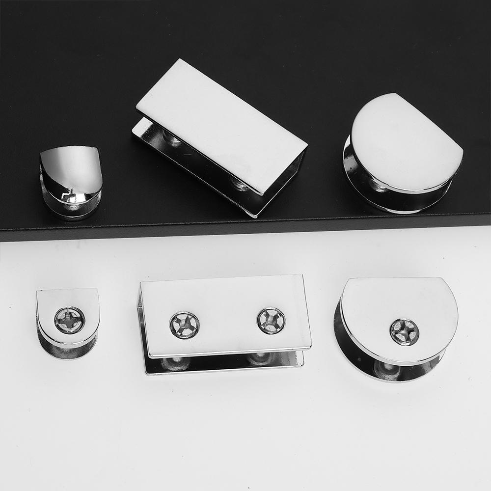 2pcs Thicken Alloy Board Support Plank Clip Glass Shelf Support Glass Clamp Glass Shelf