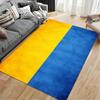 Yellow and Blue Abstract Design suitable as a non-slip mat for the living room or bedroom sofa