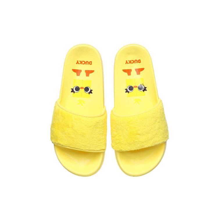 Disney x Li Ning Comfortable Rubber Sole Slide Slippers Women's Yellow ABTR008-3