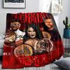 1PC Rhea Ripley Print Flannel Blanket, High quality All Seasons, Home Decor, Warmth and Comfort, Perfect for Christmas Gifts