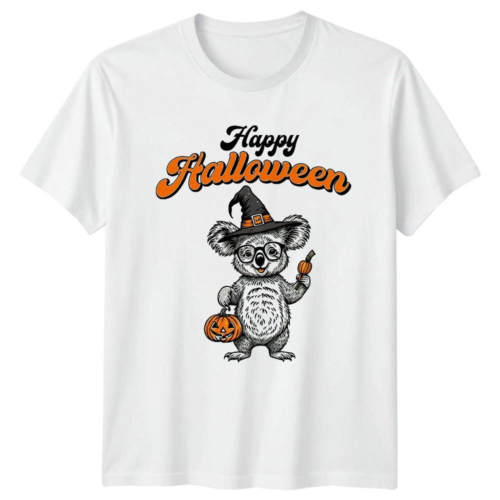 Happy Halloween Koala Witch Holidays Graphic Tee Unisexs Unisexs Unisex Shirt S