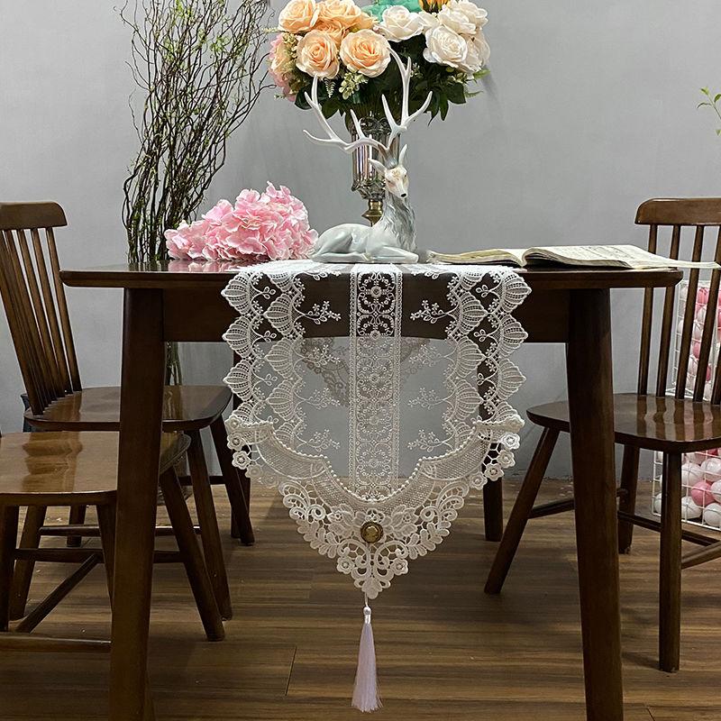 

Чехол для прямоугольного кофейного столика с кружевным флагом, скатерть для прямоугольного журнального столика, кружевной флаг для стола, ведро для шкафа, флаг для стола, чехол для телевизора, полотенце 40*150cm