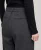 MUSINSA STANDARD WOMAN Women'S Straight Hidden Banding Slacks [Gray]