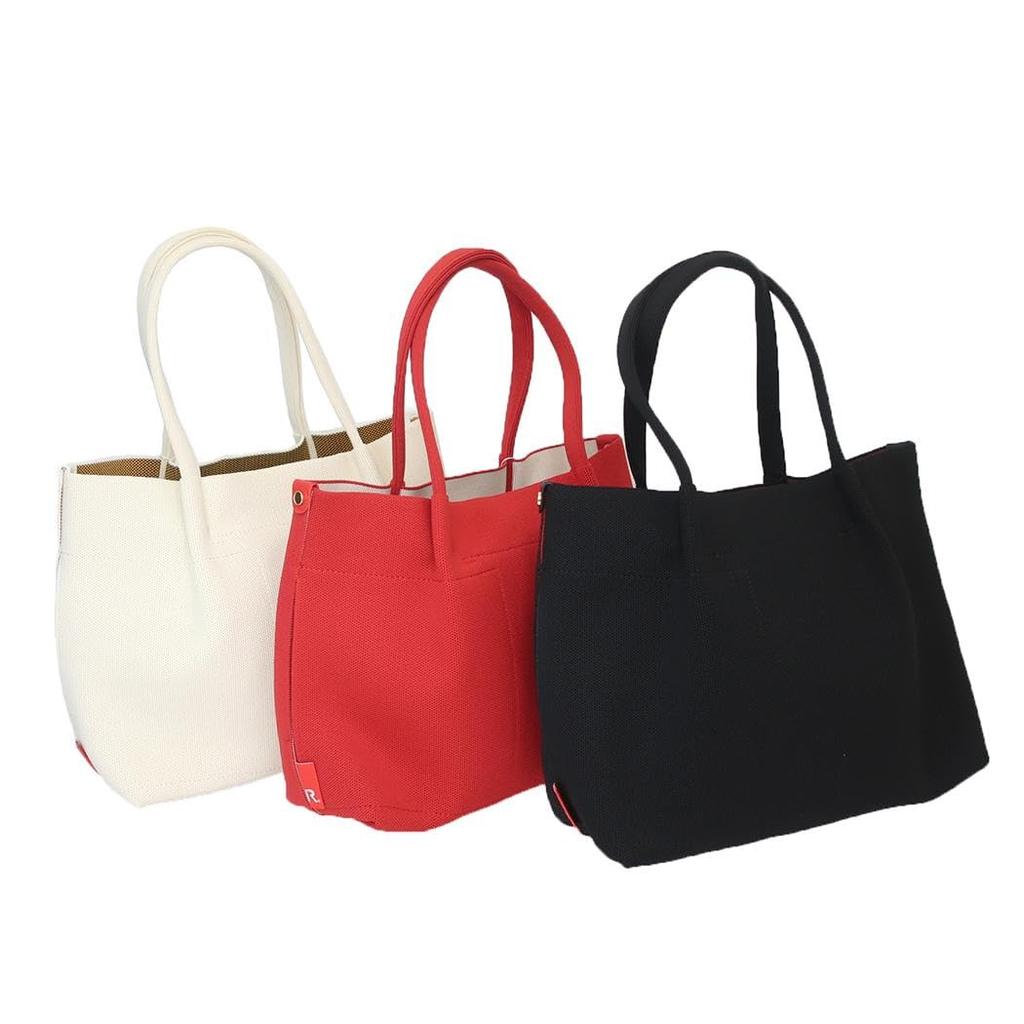 [Rootote] 8382 Mini Tote, Lightweight, Freestanding, Shoulder Bag, Solid Color, Hand Washable, Stylish, Cute, Handheld, or Arm Tote Bag,