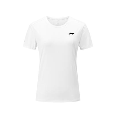 Solid Color Quick-Dry Breathable Round Neck Short Sleeve T-Shirt Women Tops White YTSU154-1