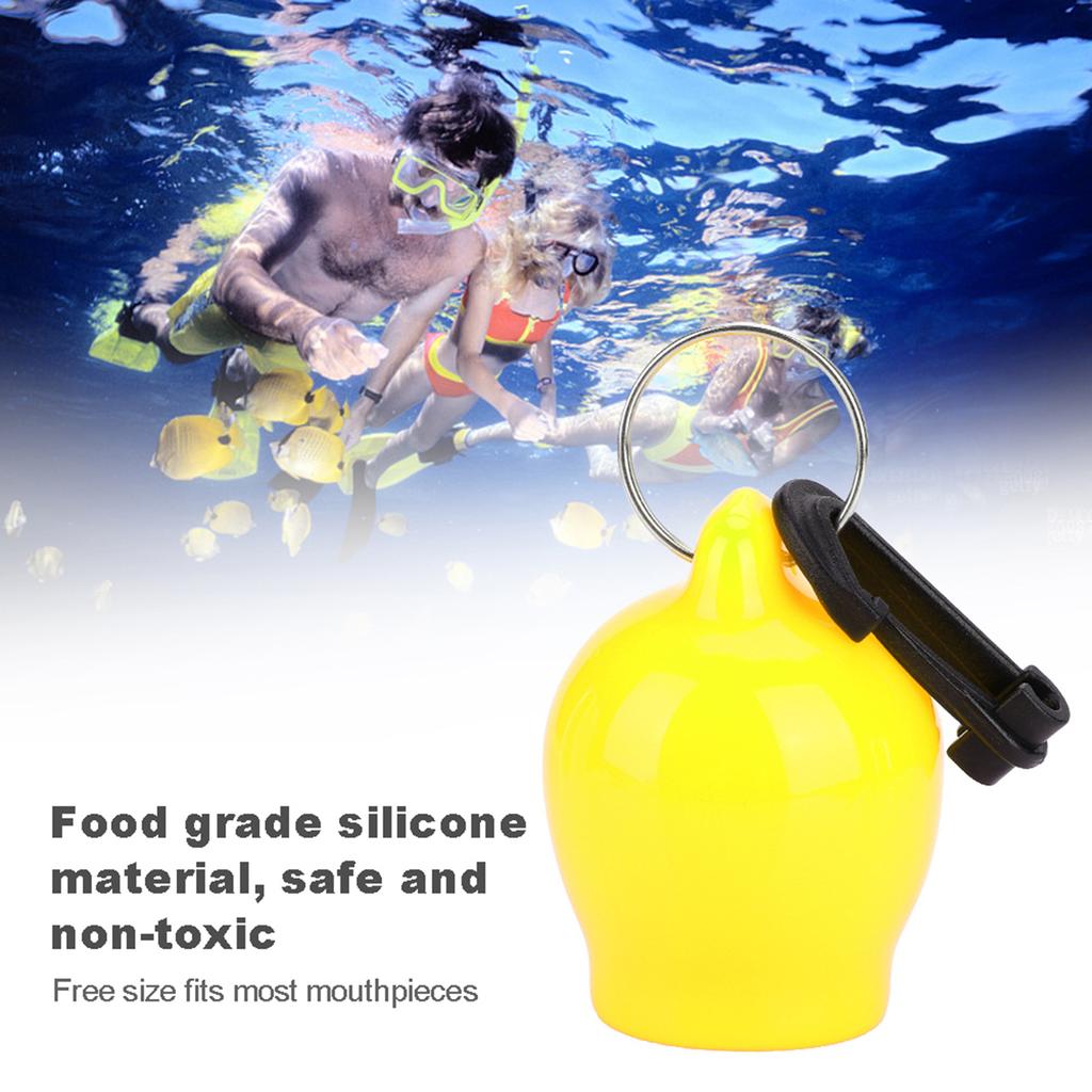 Scuba Dive Silicone Mouthpiece Dustproof Cover Protective Cap Diving Yellow