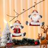 4 Pcs Christmas Ornaments Sitting Doll Hanging Pendant Party Supplies for Holiday Wedding Party Wreath Decoration