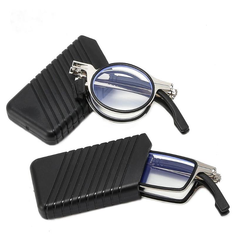 New Trend Foldable Reading Glasses Metal Ultra Light Portable Presbyopia Eyeglasses High Definition Anti-Blue Light Eyewear