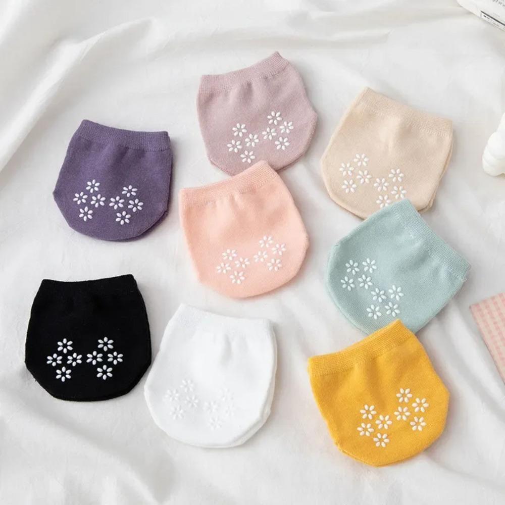 Thin Half Palm Socks Solid Color Invisible Half Socks Breathable Forefoot Socks  Summer