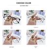 Korean Style Anti-Blue Light Round Frame Glasses for Women - Non-Prescription, Compatible with Myopia Lenses