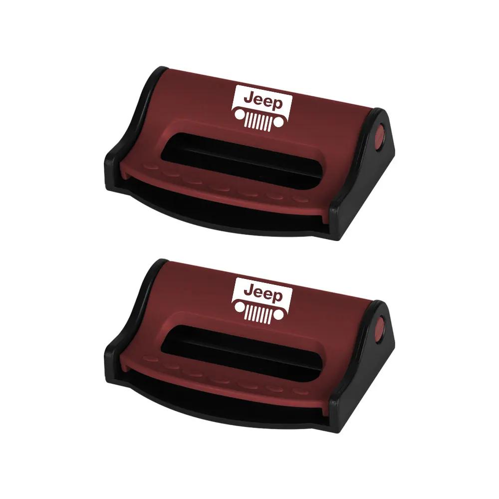 For Jeep Car Safety Seatbelt Stopper Buckle Auto Seat Belt Limit Stop Clip For Jeep Grand Cherokee Wrangler JK Gladiator Comp