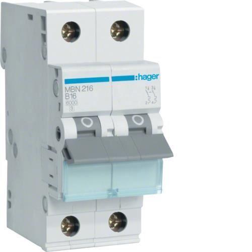 Commutateur électrique - HAGER - MBN216 - 16 A - 2 modules - Intérieur