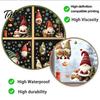 Indoor Window Art Christmas Gnome Cling, Waterproof Snowflake Glass Decal, PVC Decals Faceless Dwarf Static Sticker for Holiday Decoration Winter Home