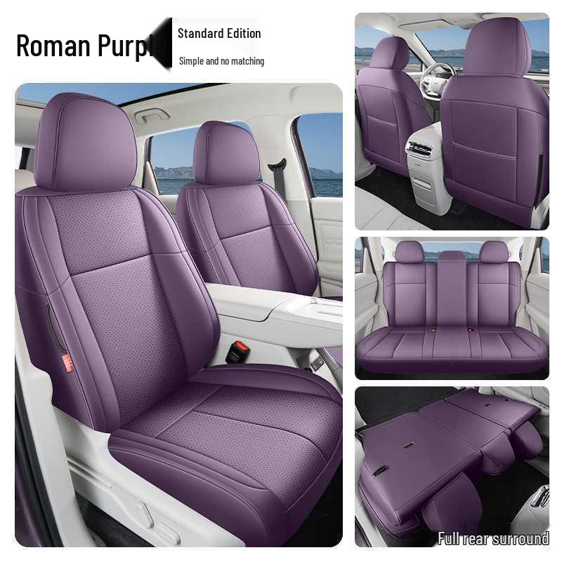 Compatible Leapmotor LAFA5 Seat Covers: Full Coverage Perforated Leather Cushions for All Seasons, Fits 26 Models