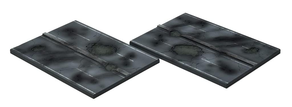 TOMYTEC DioColle Serie Combat DCMA17 Minibase Strada B Modello in Plastica 323761 1/144 Preverniciato