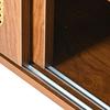 Schuhschrank 2 Türen verstellbare Ablage, Schuhregal Flur, Diele, Wohnzimmer, Schlafzimmer, Holzmöbel, Landhausstil, 104 x 40 x 48 cm, Nussbaum