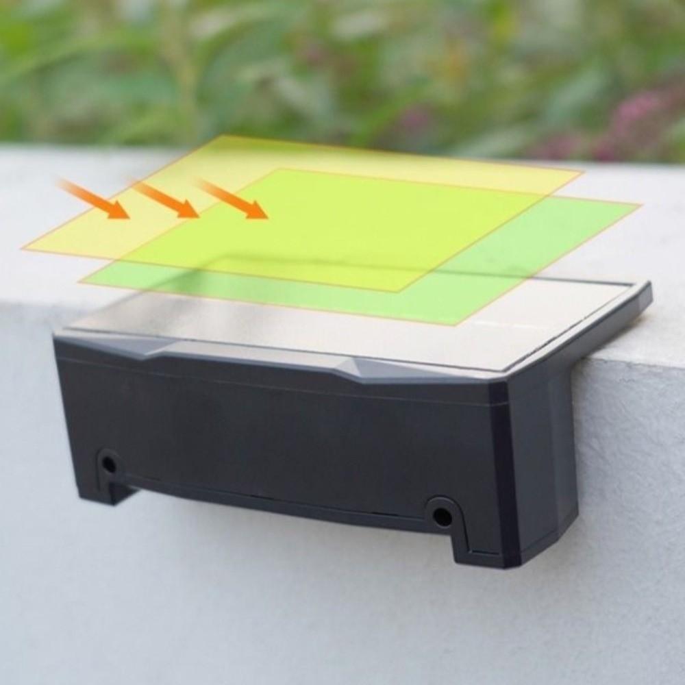 Waterproof Solar Wall Light Plastic Dimmable LED Outdoor Spotlight Solar Powered Colorful Light Porch Illumination Light