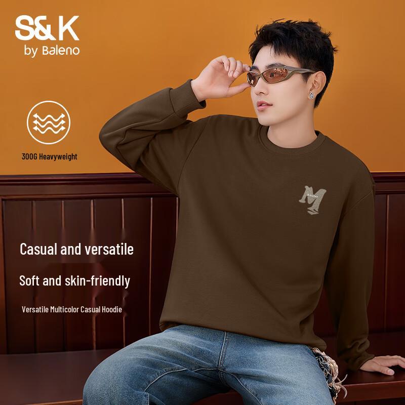 

Baleno Men s Loose Fit Crewneck Sweatshirt M