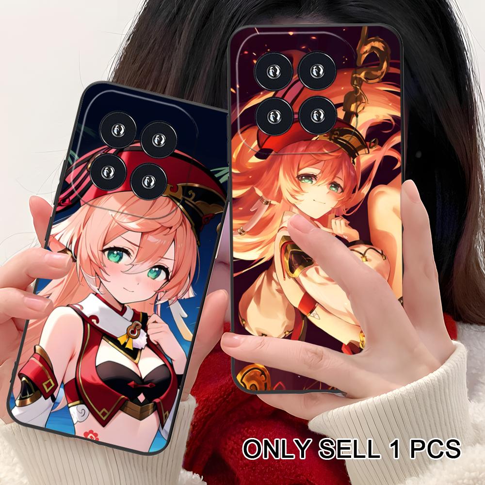 Game GI Yanfei Matte TPU Mobile Phone Case for Xiaomi 15 14 13 12 Mi 11 T Ultra Lite Pro S X 5G Colorful Printing Cover