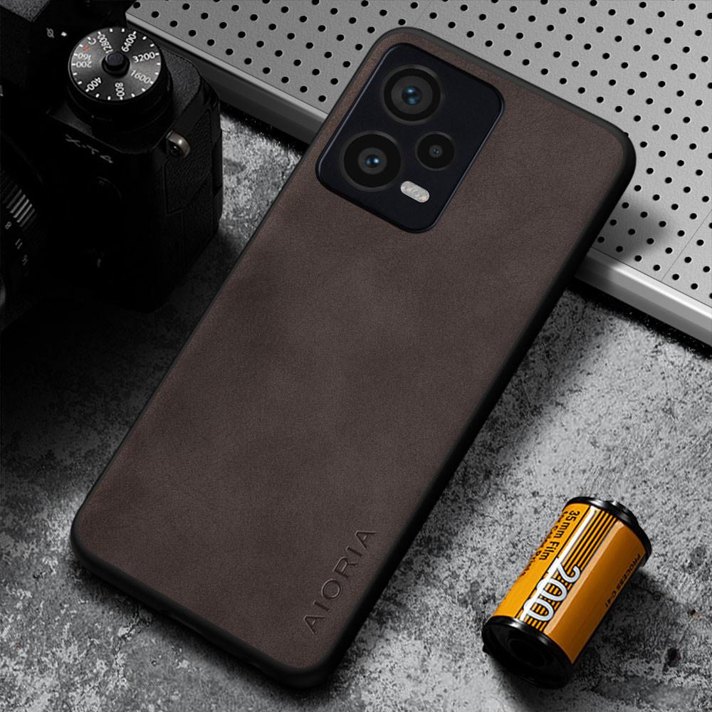 

Чехол для Xiaomi Redmi Note 12 Pro Plus 12S 4G 5G Роскошный чехол из искусственной кожи для Redmi Note 12 Pro Plus Чехол Redmi Note 12 pro 4G кофейный