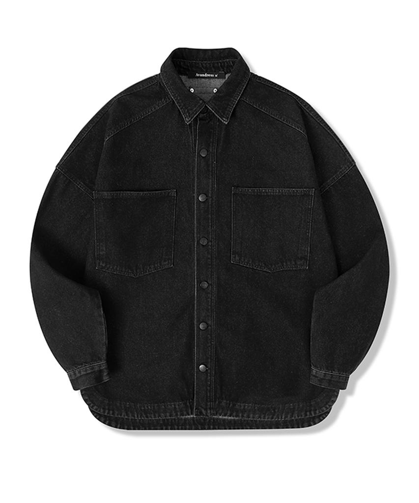 Urban Dress Buko Pocket Denim Shirt Ash Light Blue