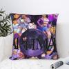 Glowing Aphmau Neon Background Art Pillow Case  Square Pillow Cover For Sofa Home Decoration Novelty Pillowcases