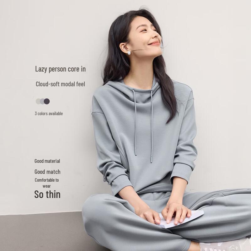 IHIMI Women s Athletic Hoodie Sweatshirt Set M