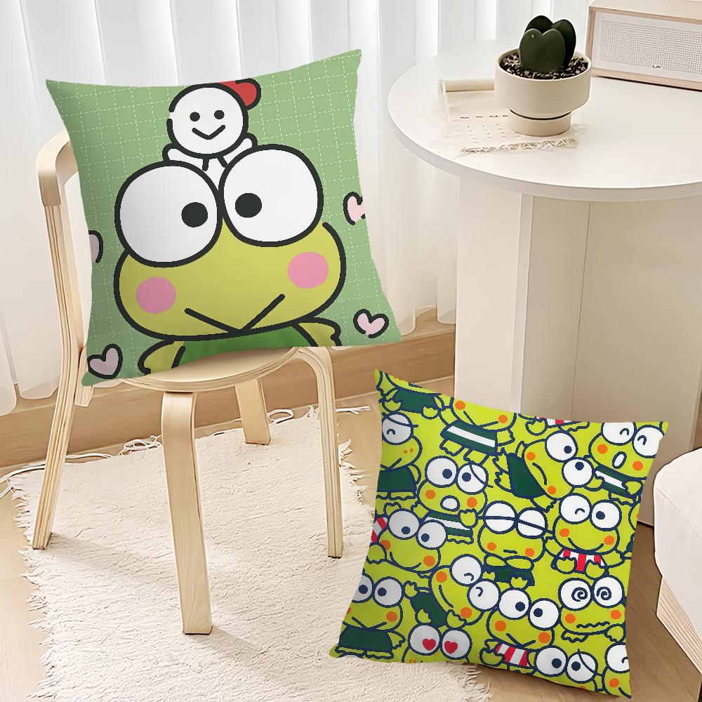 SRO Kero Kero K-Keroppi cushion cover Best Home Office Coffee Pillow Sofa Printing Decoration Room Shop Car Nordic Simplicity