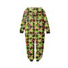 Christmas Print Family Matching Hooded Long Sleeved Zippered Jumpsuit Set