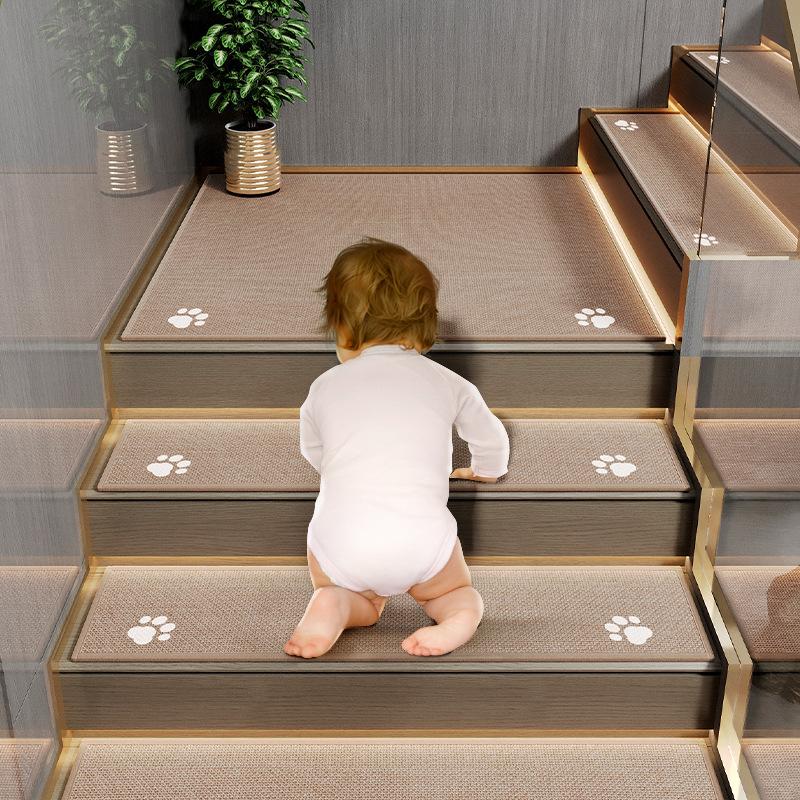 Stair Step Mat Household Non-Slip Mat Step Mat Indoor Stair Foot Mat Mute Stair Carpet