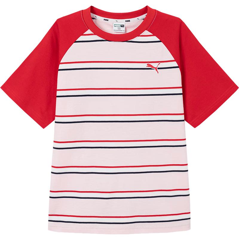 Puma Kids Summer Short Sleeve Patchwork T-Shirt