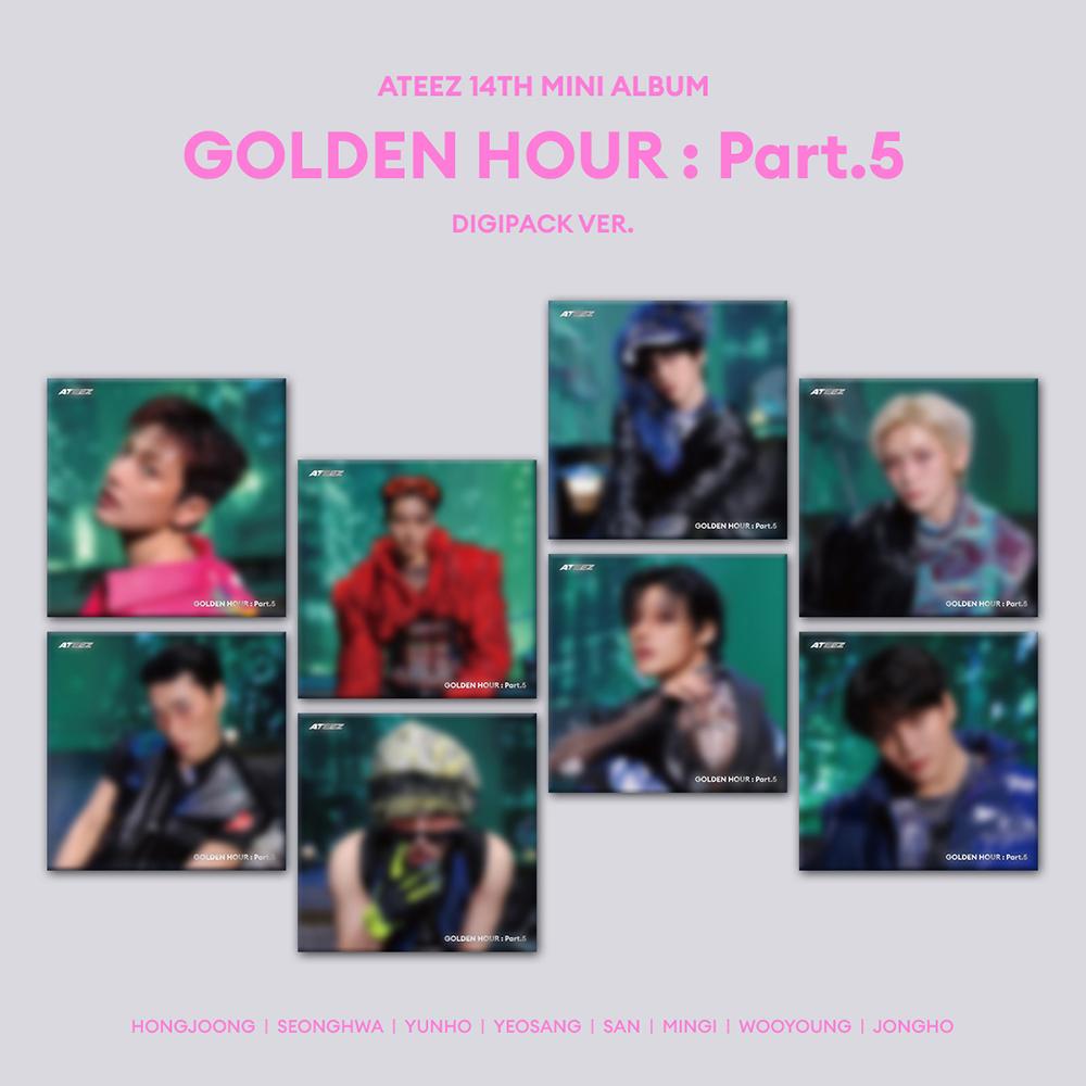 [Special Gift] ATEEZ [GOLDEN HOUR : PART.5] 14th MINI ALBUM (DIGIPACK Ver.)