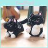 Fluffy Black Cat Pendant Plush Toy Cute Kitty Keychain For Bags And Accessories