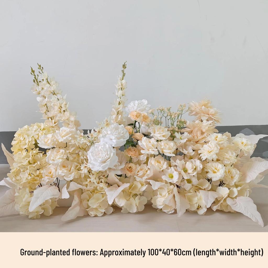 Car Delivery Ceremony Floral Display: Artificial Flower Balls & Columns for Showroom Decoration