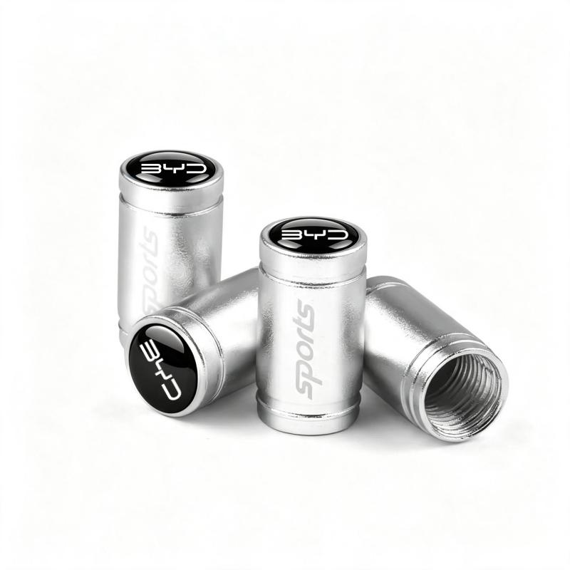 4Pcs Aluminum Alloy Car Tire Valve Stem Caps For BYD Seal U Dolphin Mini Sealion 7 Song Pro ATTO 3 Yuan UP Dolphin Seal 5 Stem Caps1