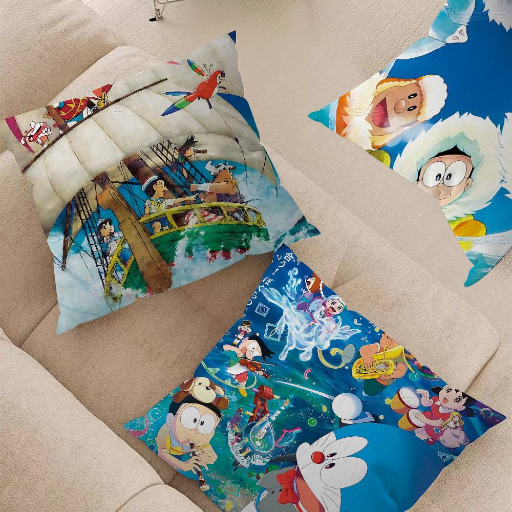 Anime D-Doraemon Pillow Anime Pillow Sofa Bed Head Pillow Cover Cushion Cover 45X45 Cm Fashion